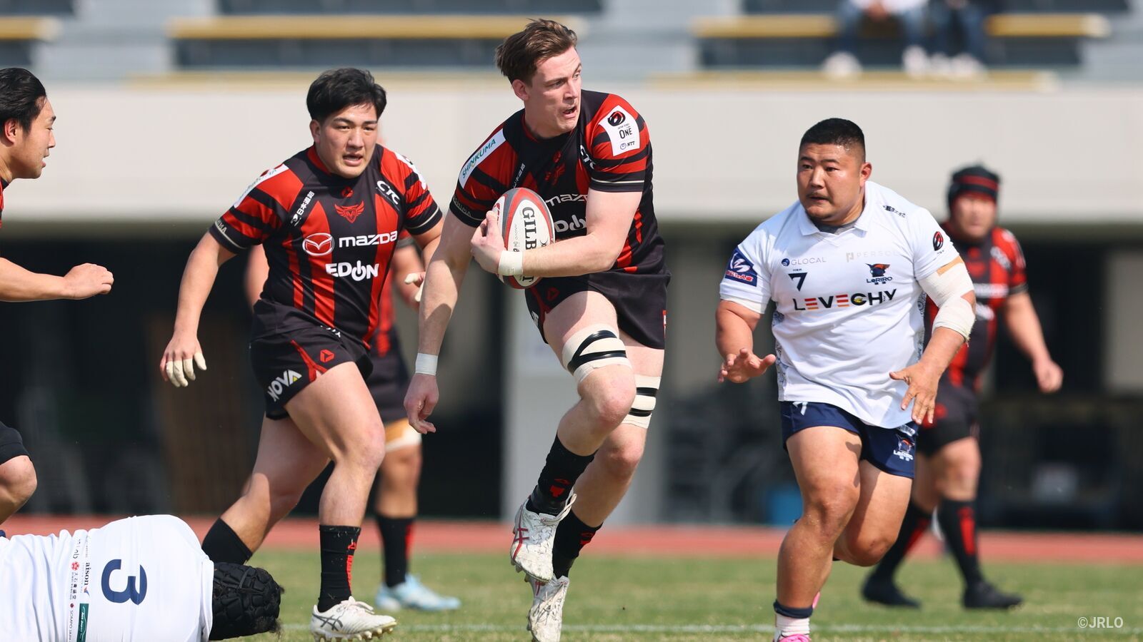 tomo　ラグビー2枚セット マツダスカイアクティブズ広島 vs 狭山セコムラガッツ（NTTジャパン